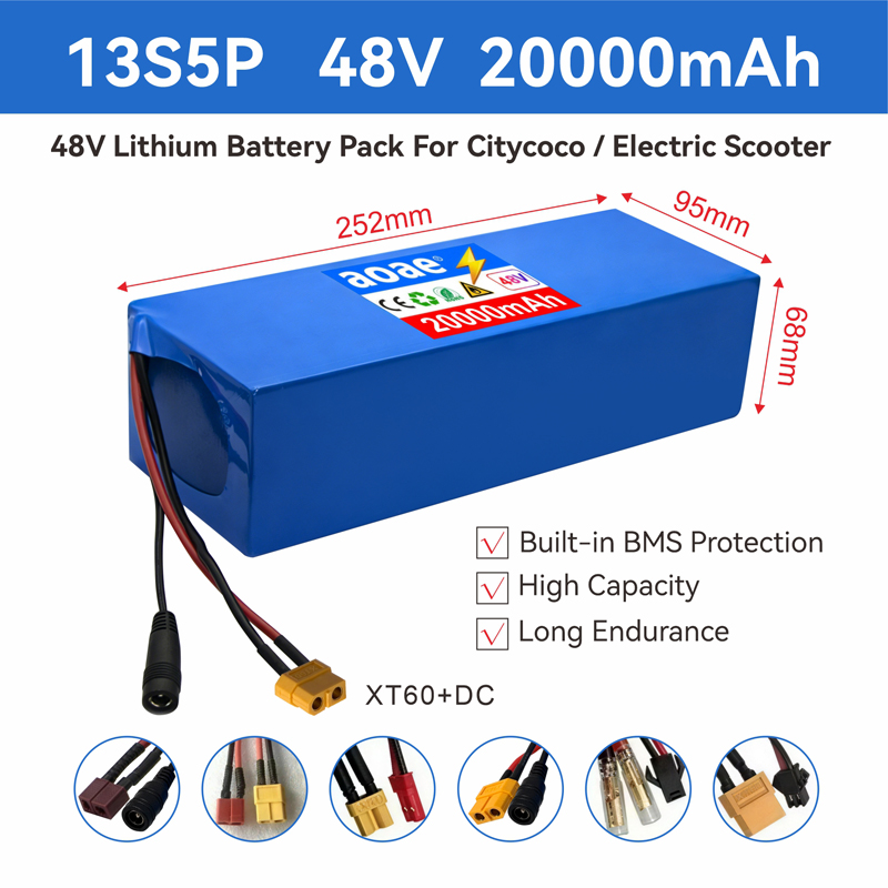 60V 30Ah Electric Scooter Battery - Pin xe điện 48V 13S5P 20Ah,
