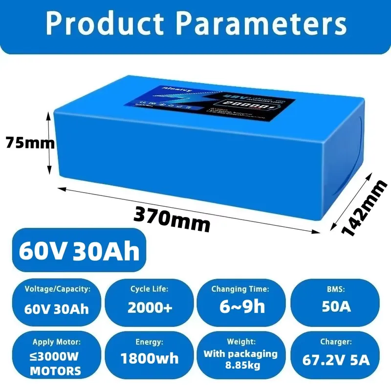 60V 20AH 30AH 21700 Lithium Ba - đánh giá và giá 60V 30Ah Electric Scooter Battery