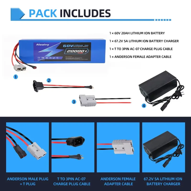 60V 20AH 30AH 21700 Lithium Ba - đánh giá và giá 60V 30Ah Electric Scooter Battery